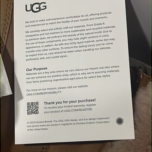 NEW UGG‎ 9.5 Women's Chestnut Adirondack Waterproof Wool Blend Insulated Boots - Picture 12 of 12